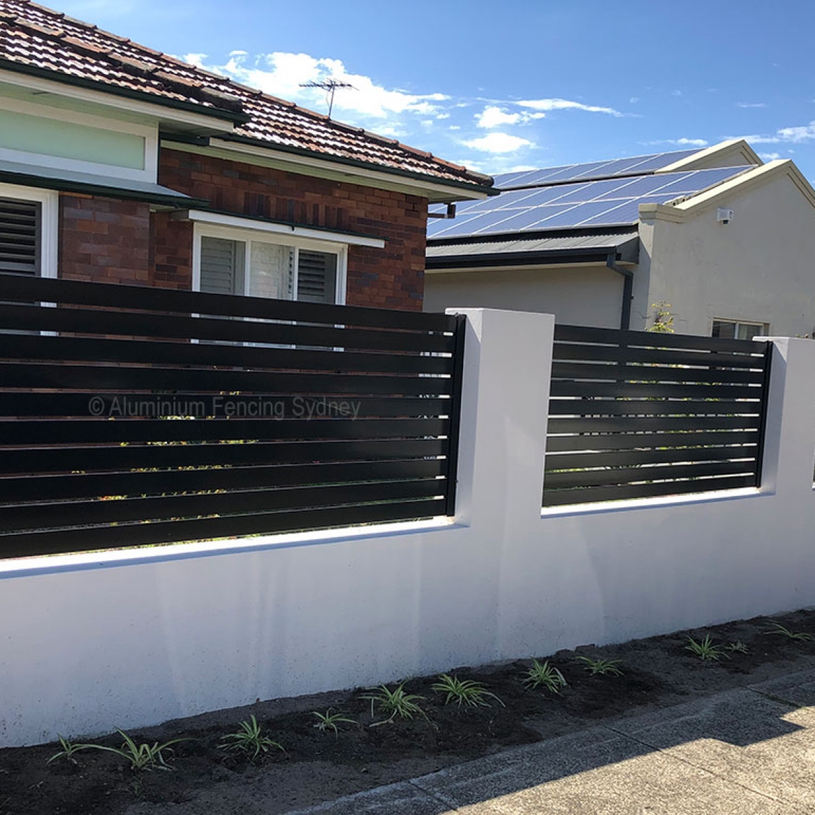 Horizontal Slat Fences Aluminium Fencing Sydney