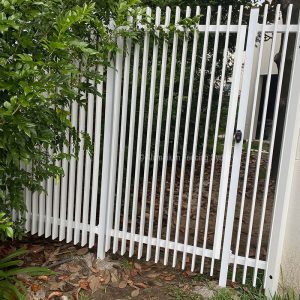 Aluminium Fencing Sydney - 3D 65mm slat gate and panels