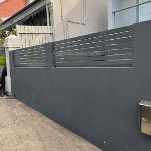 Aluminium Fencing Sydney - Face welded horizontal slat panels