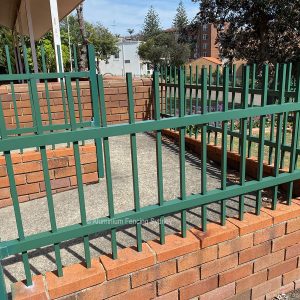 Aluminium Fencing Sydney - Tubular flat rod top square tubes security fence