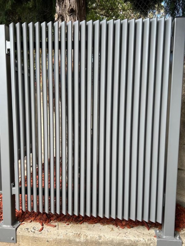 Aluminium Fencing Sydney - 3D 45 degree vertical angle slats